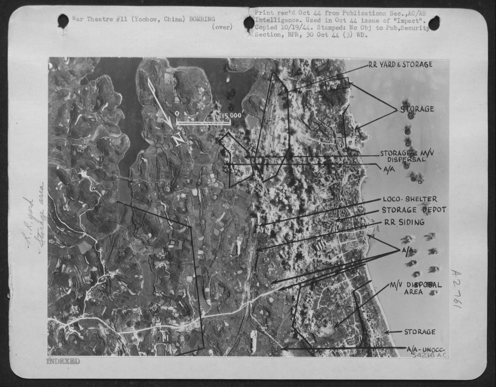 B-24 Liberators bombing Yochow China