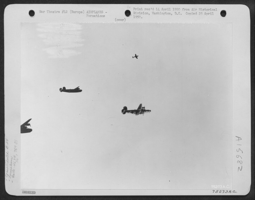 B-24 Liberators en route to Europe