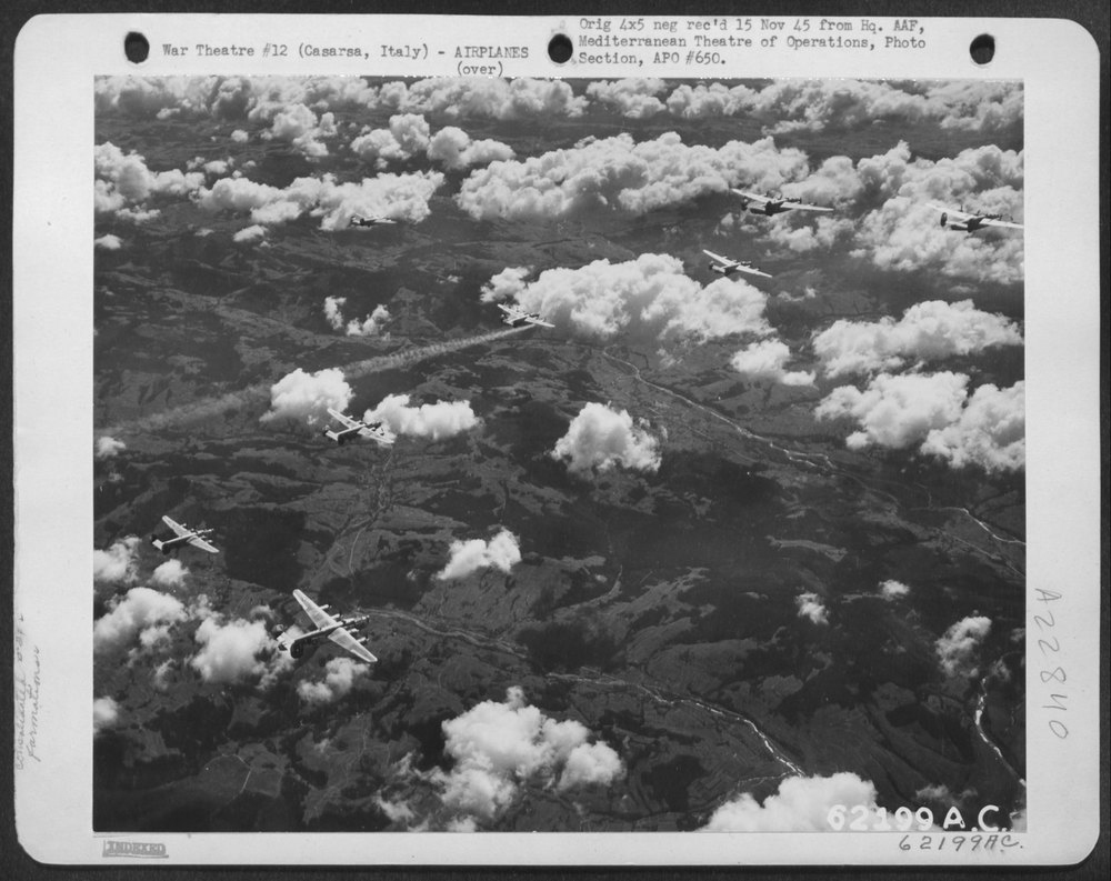 B-24 Liberators enroute to Casarsa