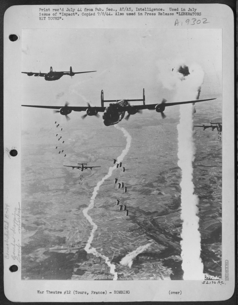 B-24 Liberators hit Tours France