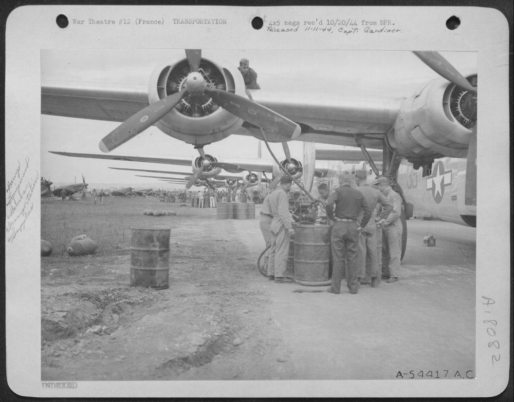 B-24 Liberators in Lyons