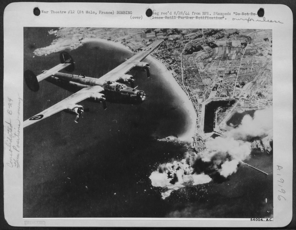 B-24 Liberators near St Malo