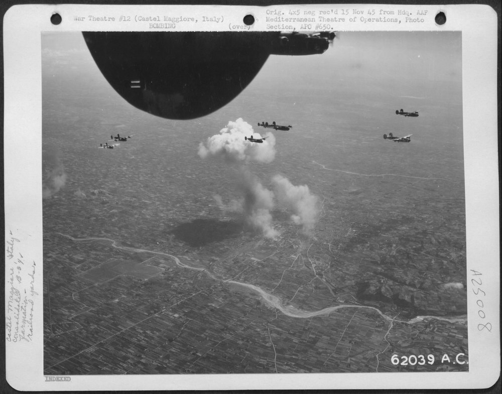B-24 Liberators over Castel Maggiore