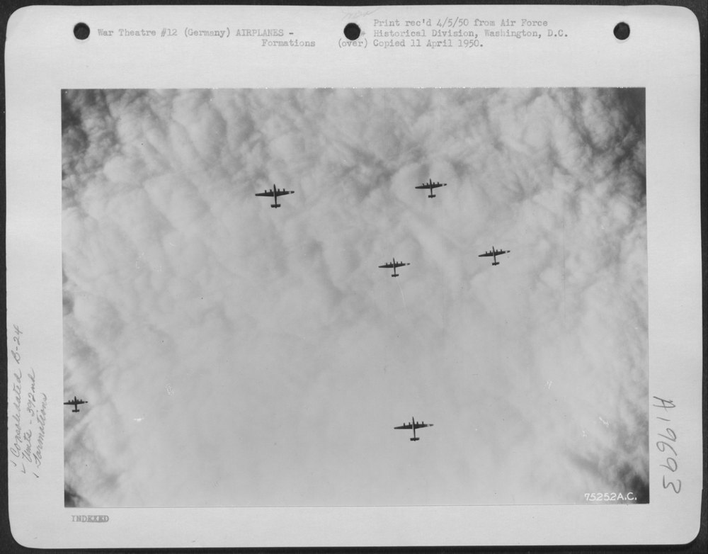 B-24 Liberators over Ludwigshaven