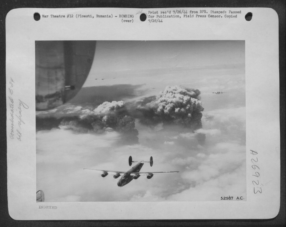 B-24 Liberators over Ploesti