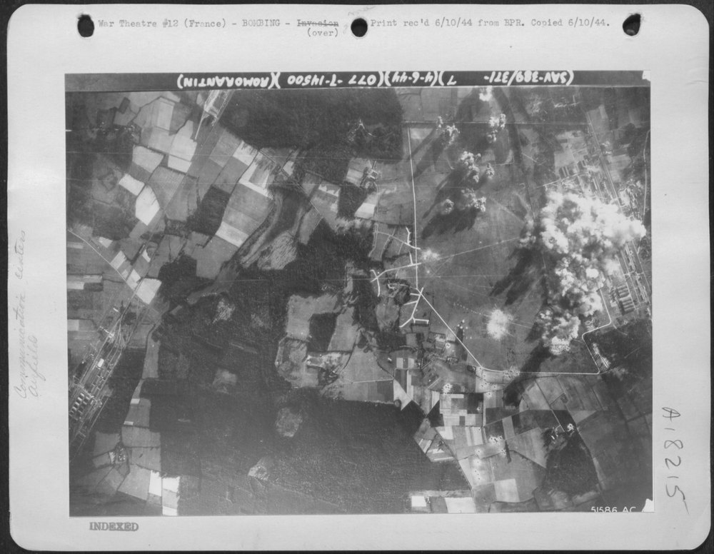 B-24 Liberators over Romarantin
