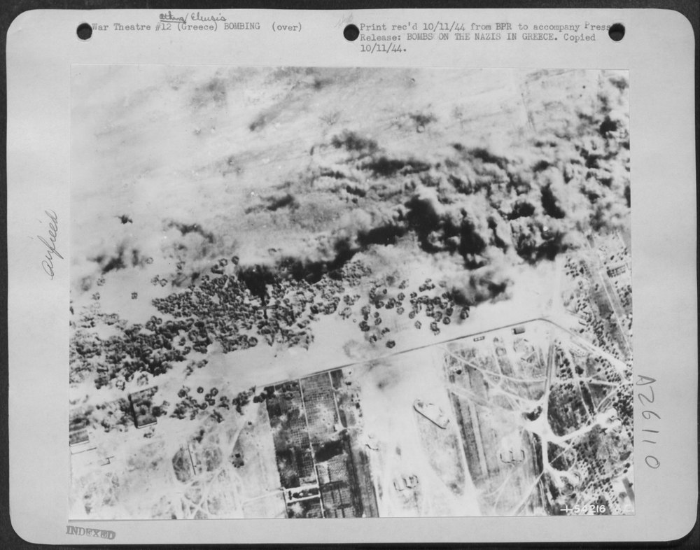 B-24 Liberators strike Athens/Eleusis airdrome