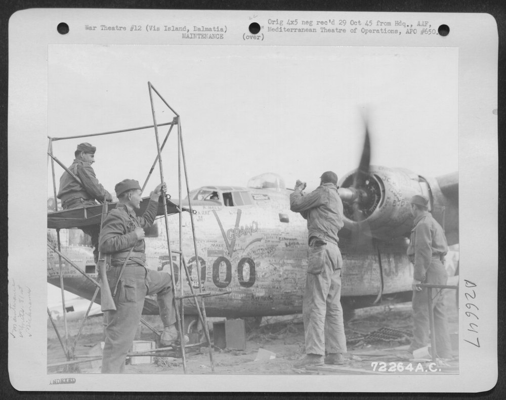 B-24 mechanics at 81st Service Group