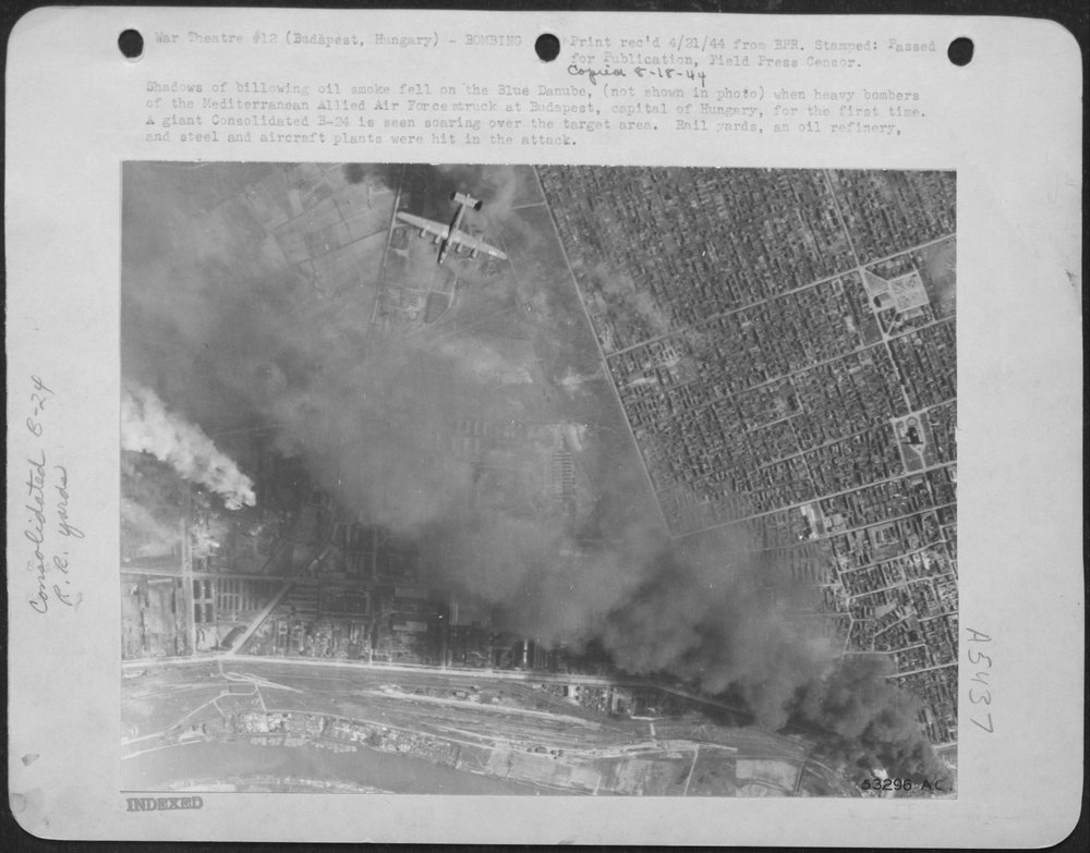 B-24 over Budapest