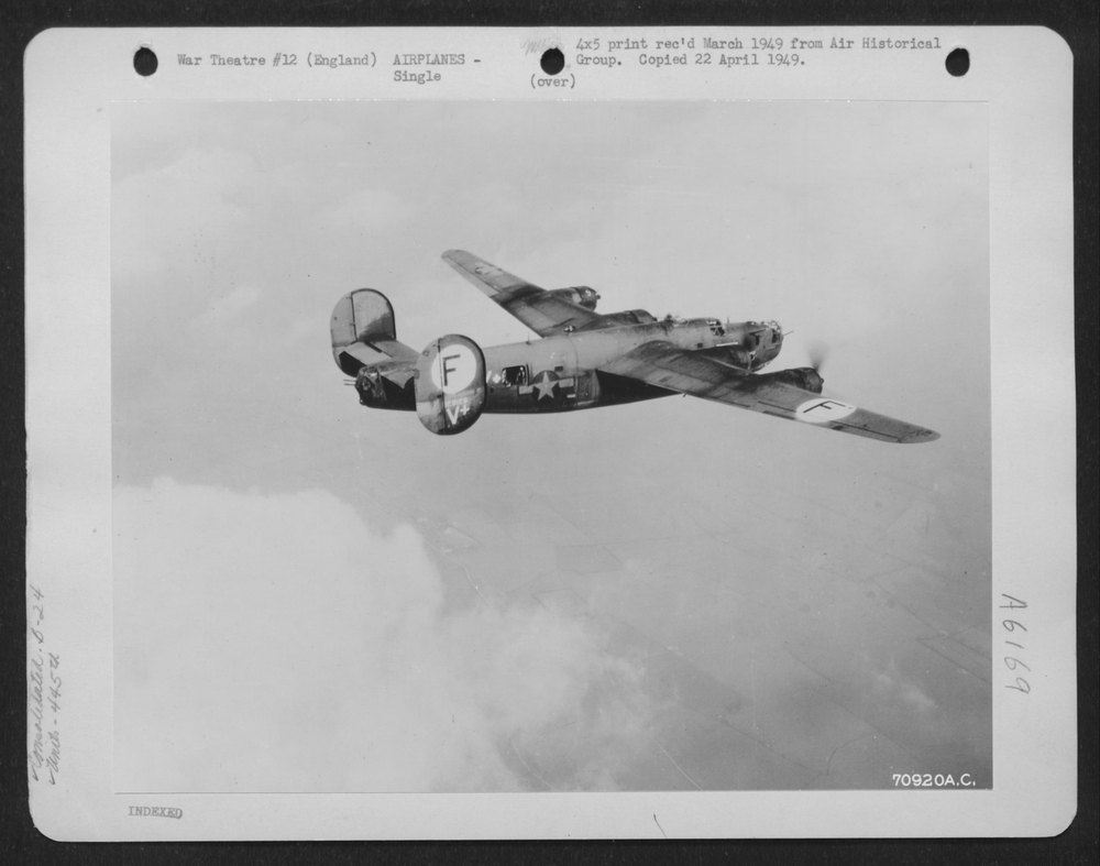 B-24 over England