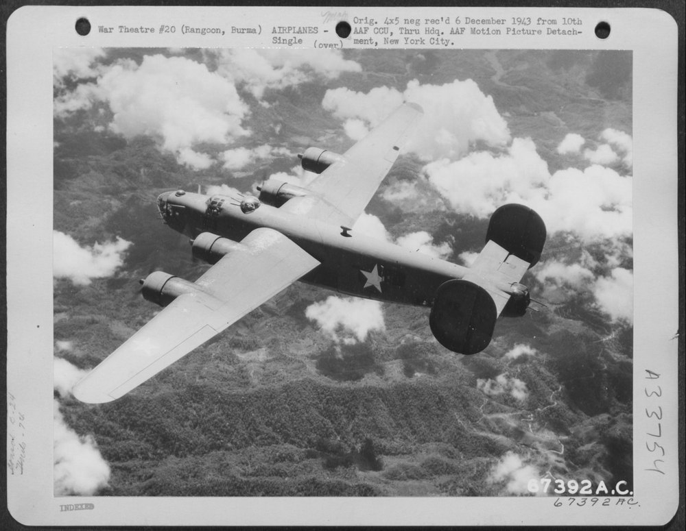 B-24 over Rangoon
