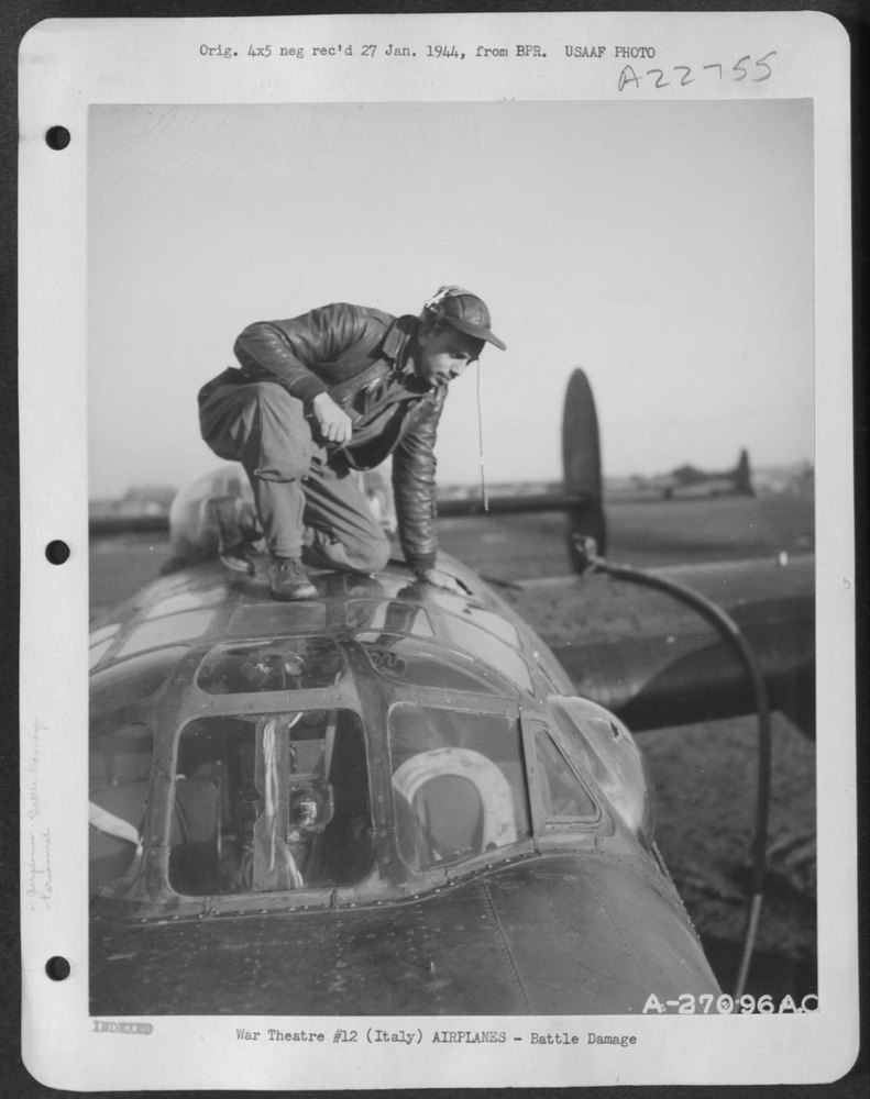 B-24 pilot at 15th Air Force base