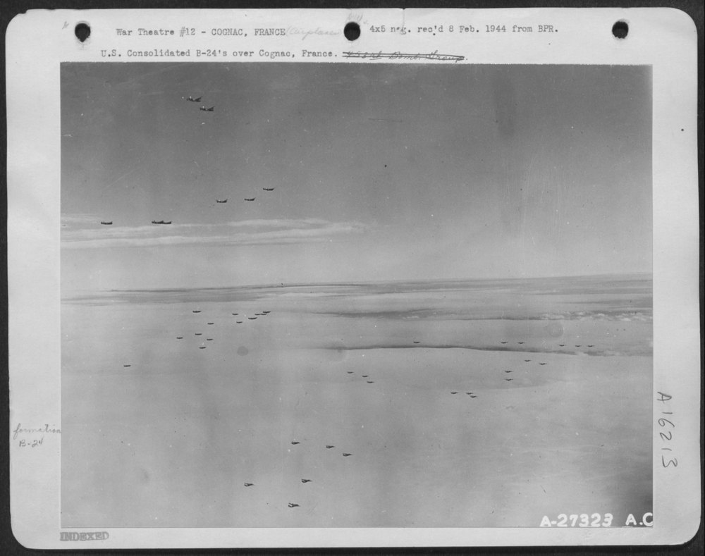 B-24's over Cognac France