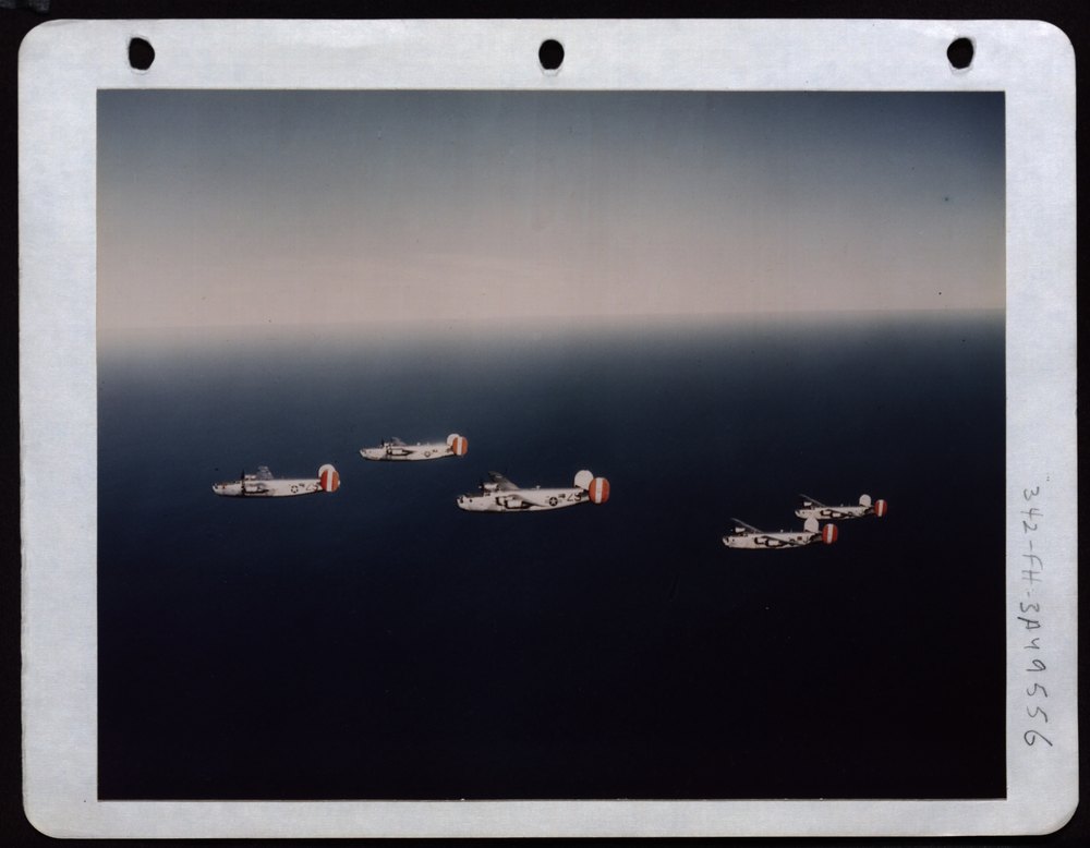 B-24's over North Sea