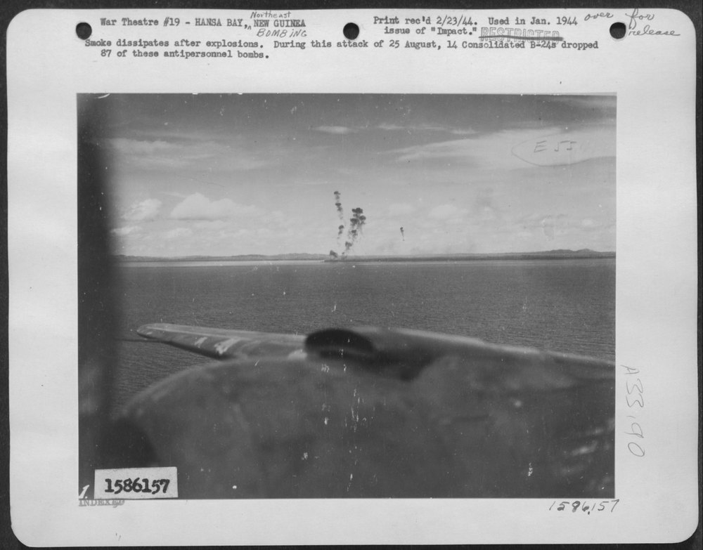 B-24s after attack