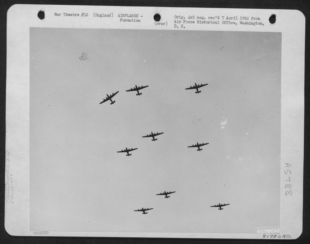 B-24s over England