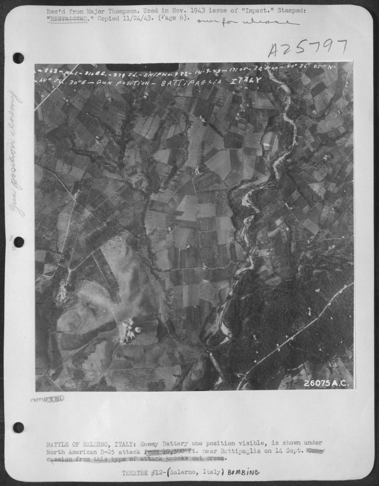 B-25 attack near Battipaglia
