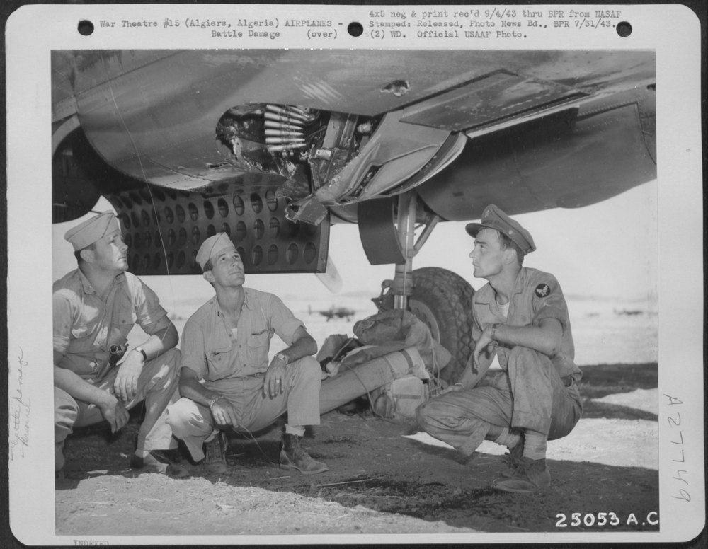 B-25 bomber in Algiers