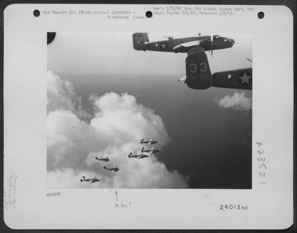 B-25 bombers in North Africa