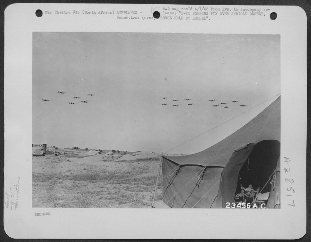 B-25 bombers over North Africa