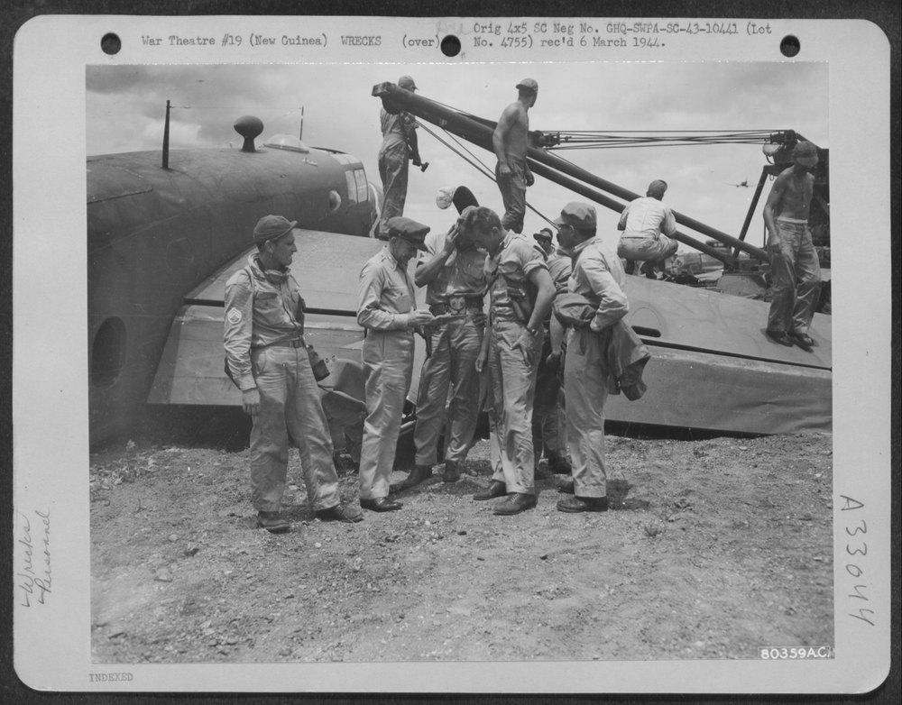 B-25 crew near Port Moresby