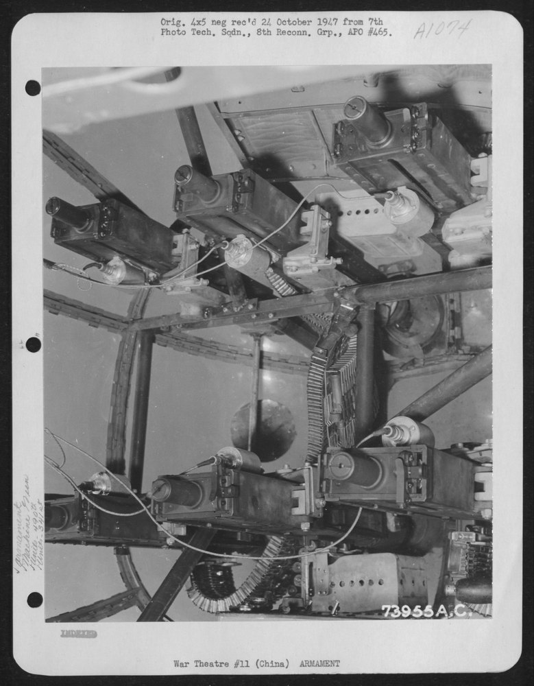 B-25 Machine Guns China