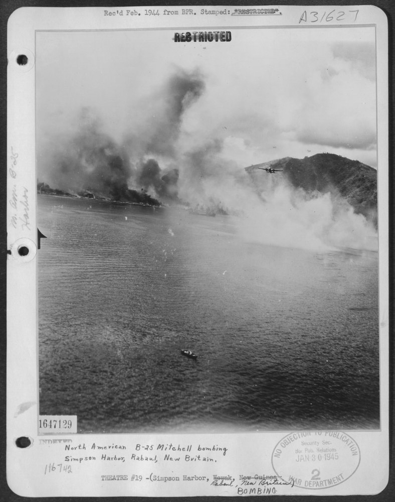 B-25 Mitchell bombing Simpson Harbor