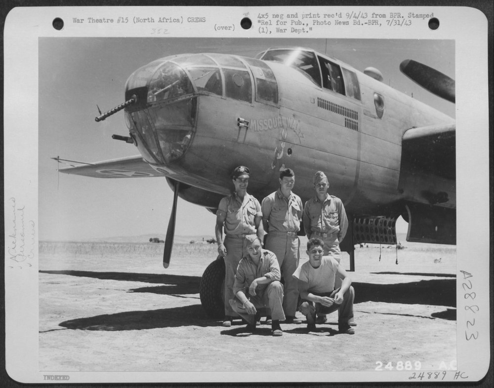B-25 Mitchell off Sicily