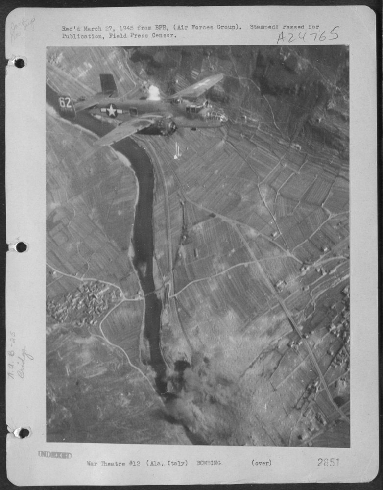 B-25 Mitchell over Ala Italy