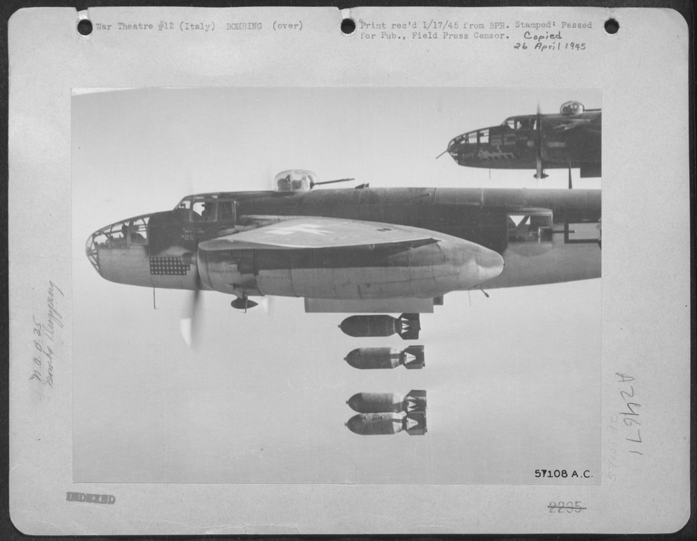 B-25 Mitchell over Brenner Pass
