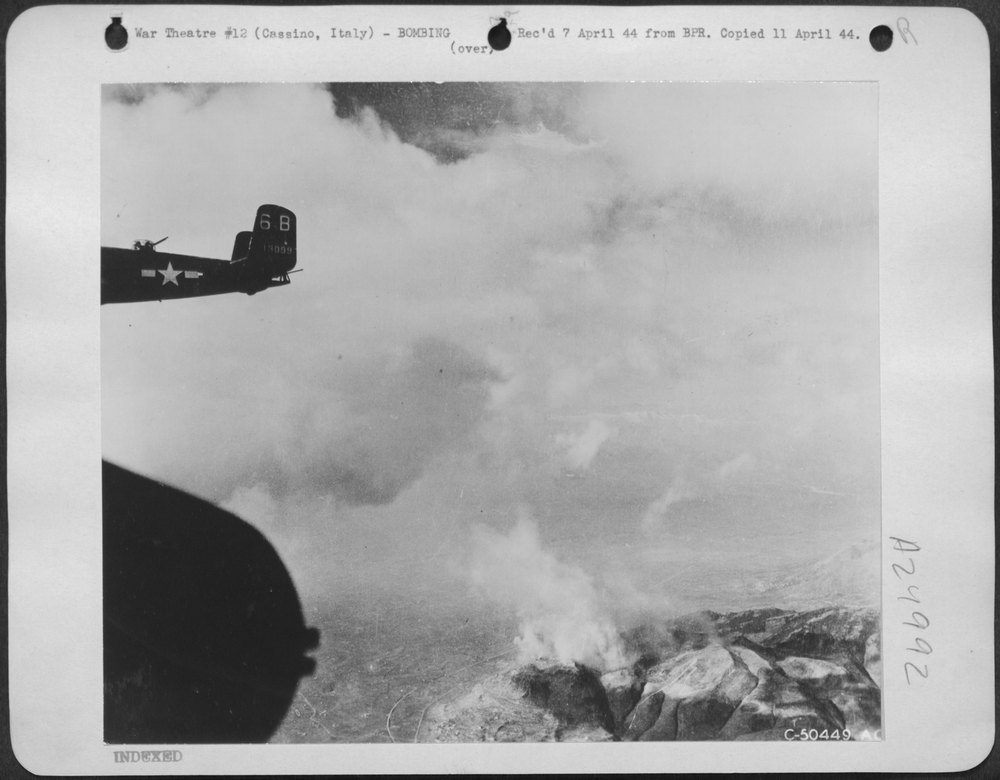 B-25 Mitchell over Cassino