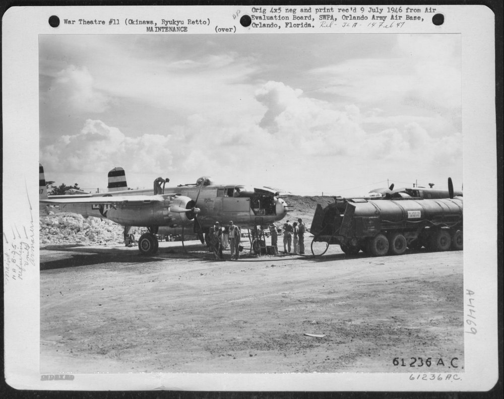 B-25 Mitchell over Kyushu