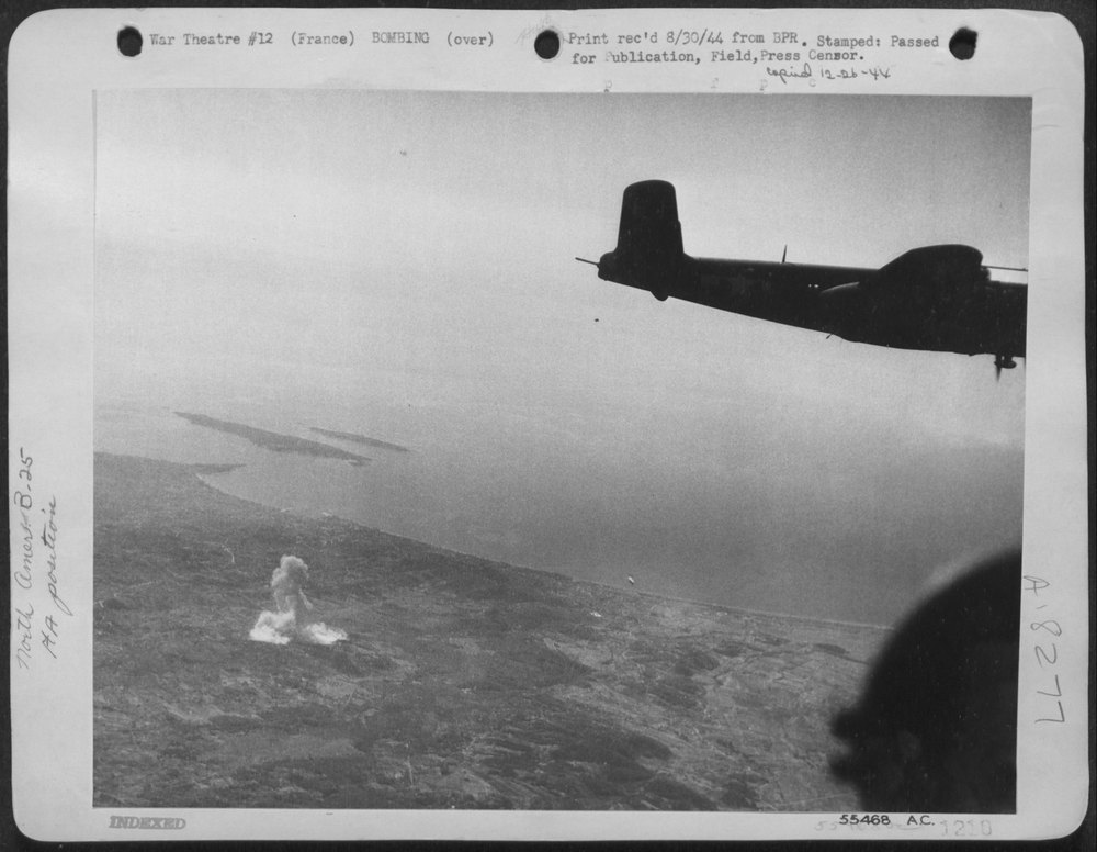 B-25 Mitchell over Southern France
