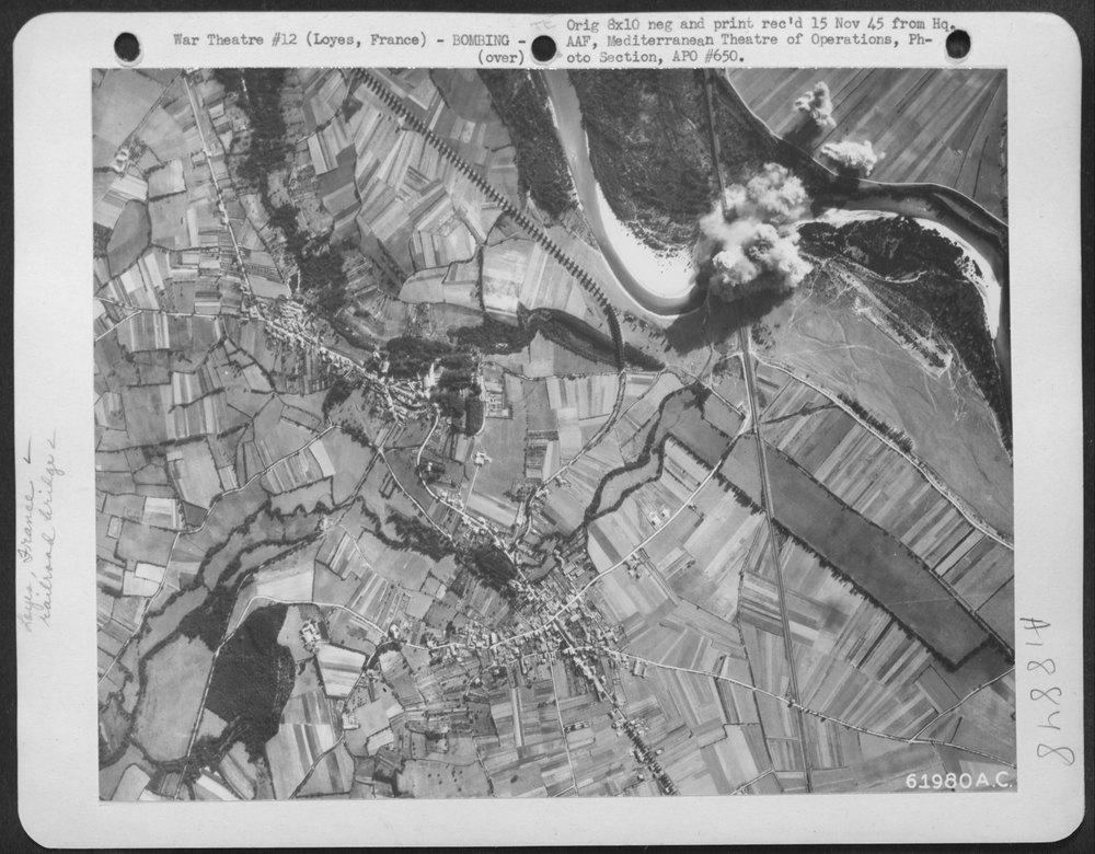 B-25 Mitchells bombing Loyes France