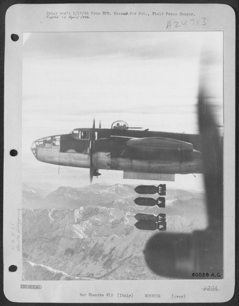 B-25 Mitchells over Northern Italy