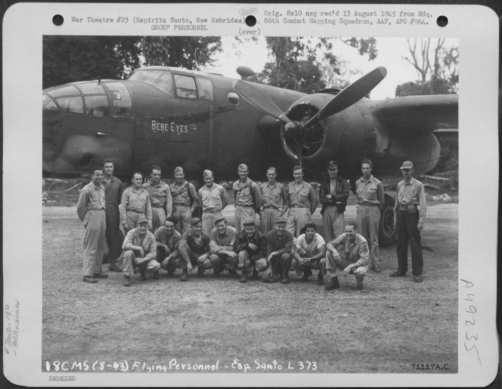 B-25 on Espiritu Santo