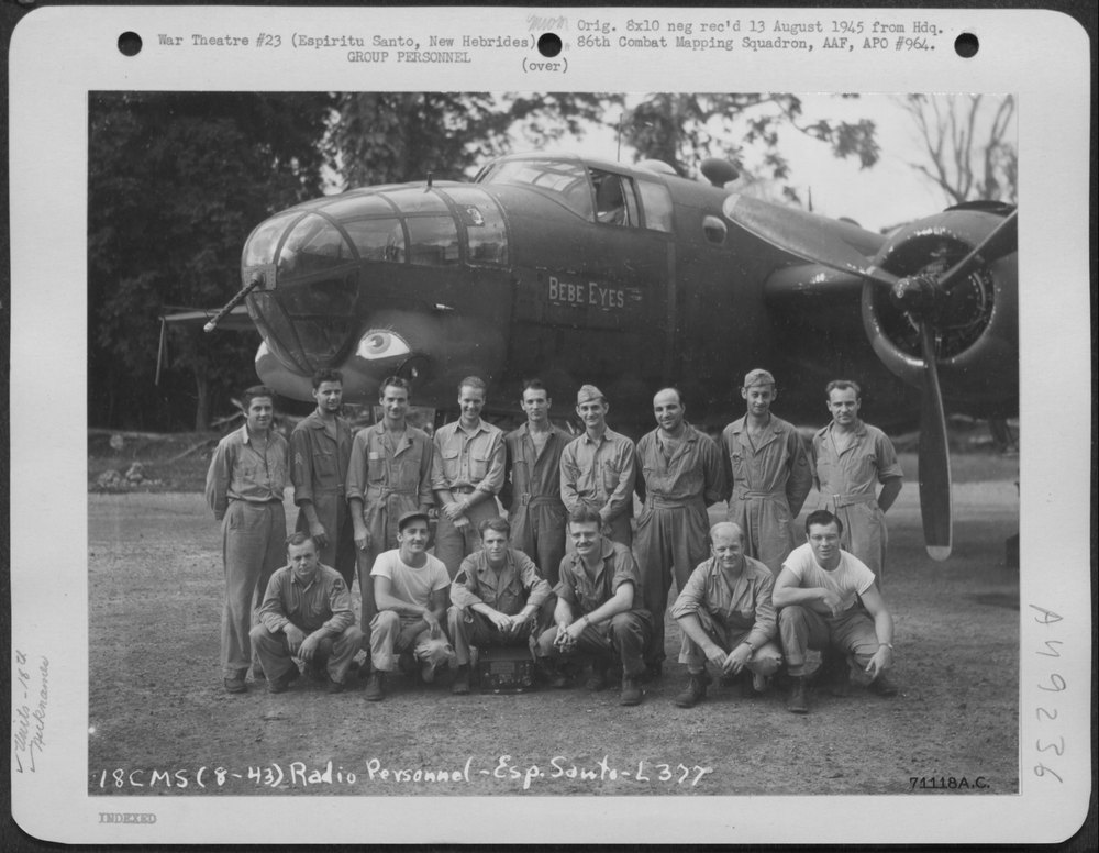 B-25 on Espiritu Santo