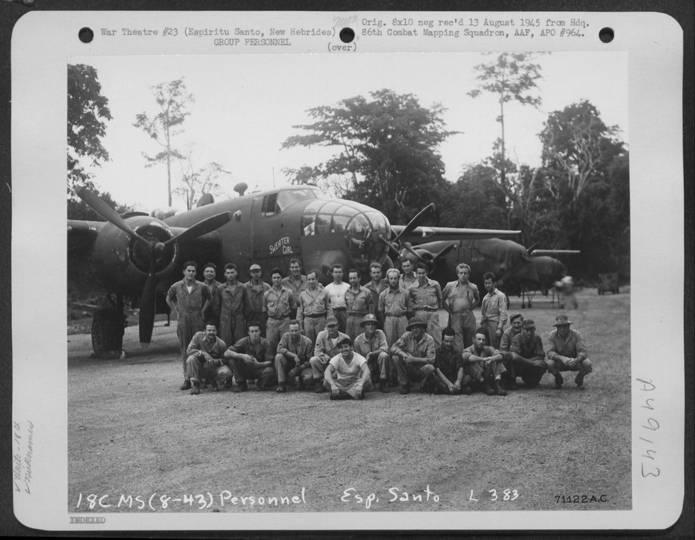 B-25 on Espiritu Santo