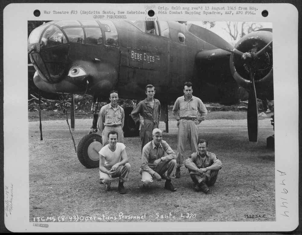 B-25 on Espiritu Santo