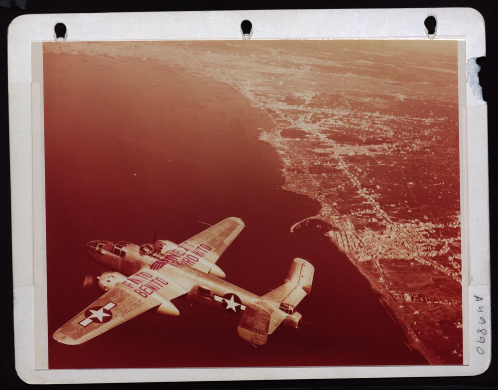 B-25 over Gulf of Naples