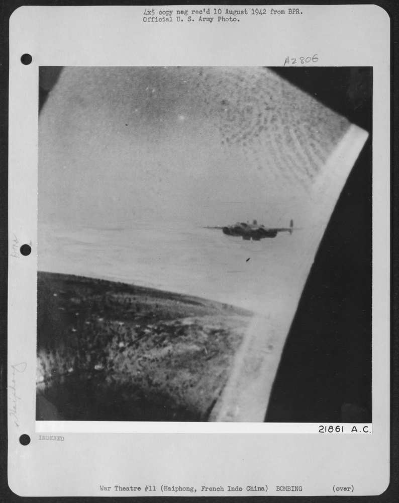 B-25 over Haiphong