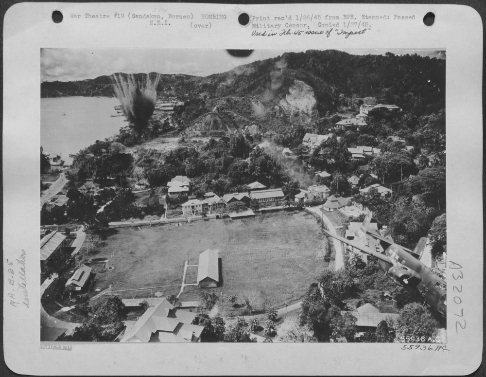 B-25 over Sandakan