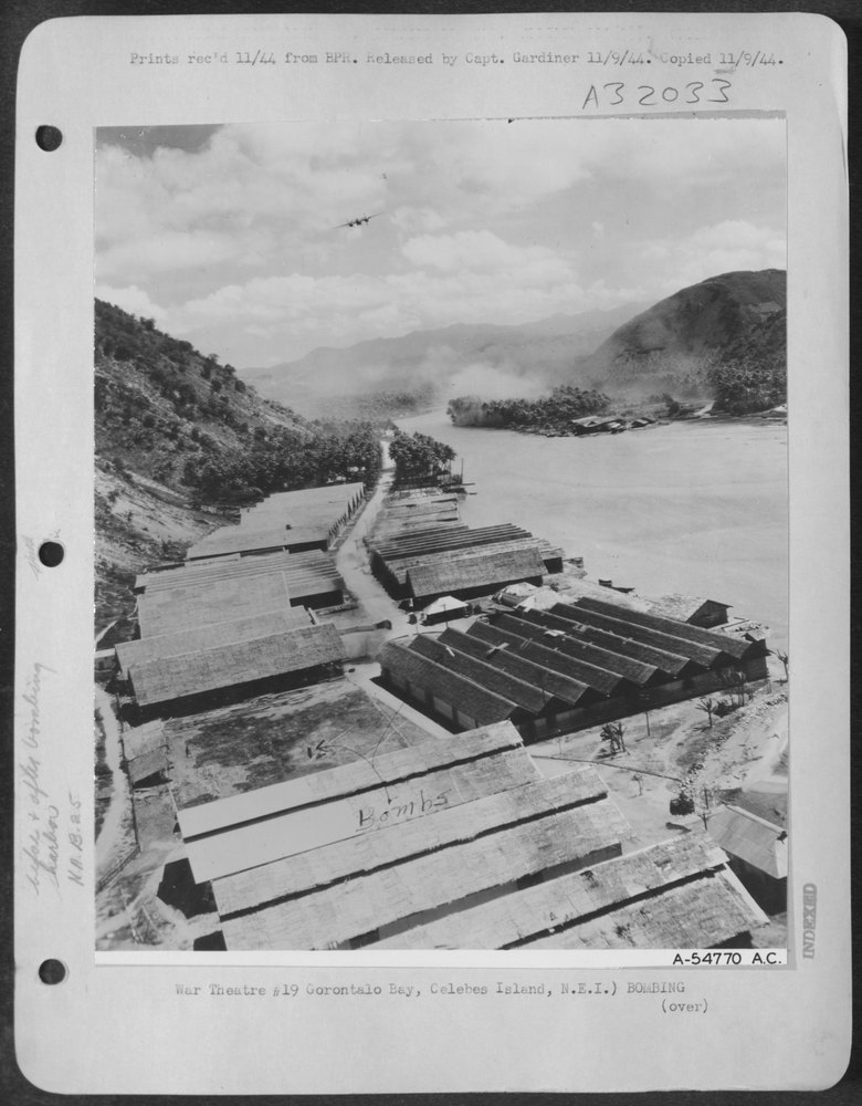 B-25's bombing Gorontalo Bay