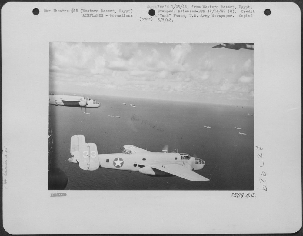 B-25's in Western Desert Egypt