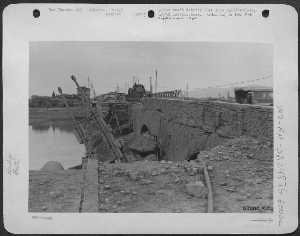 B-25s hit Bologna West Road Bridge