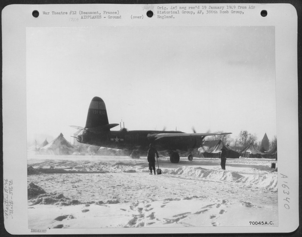 B-26 Marauder at 386th Bomb Group base