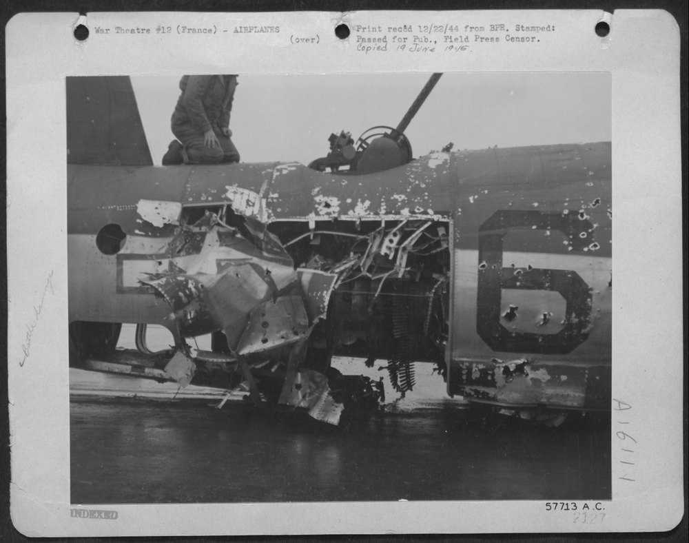 B-26 Marauder crash-landing