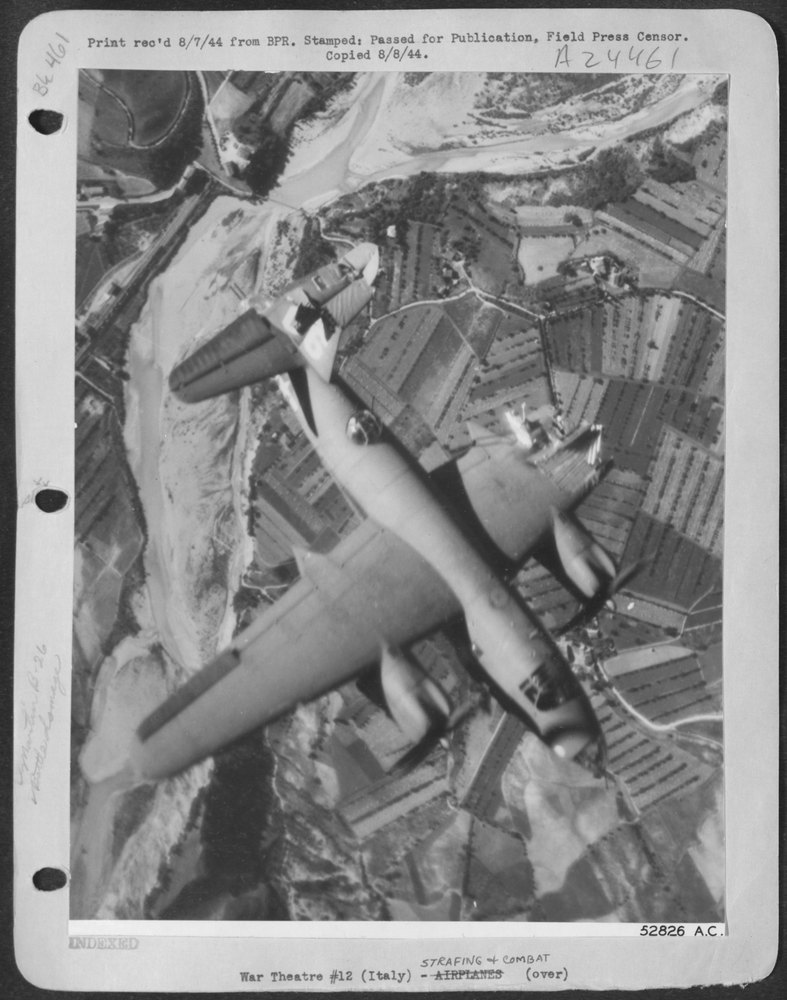 B-26 Marauder over German-held Italy