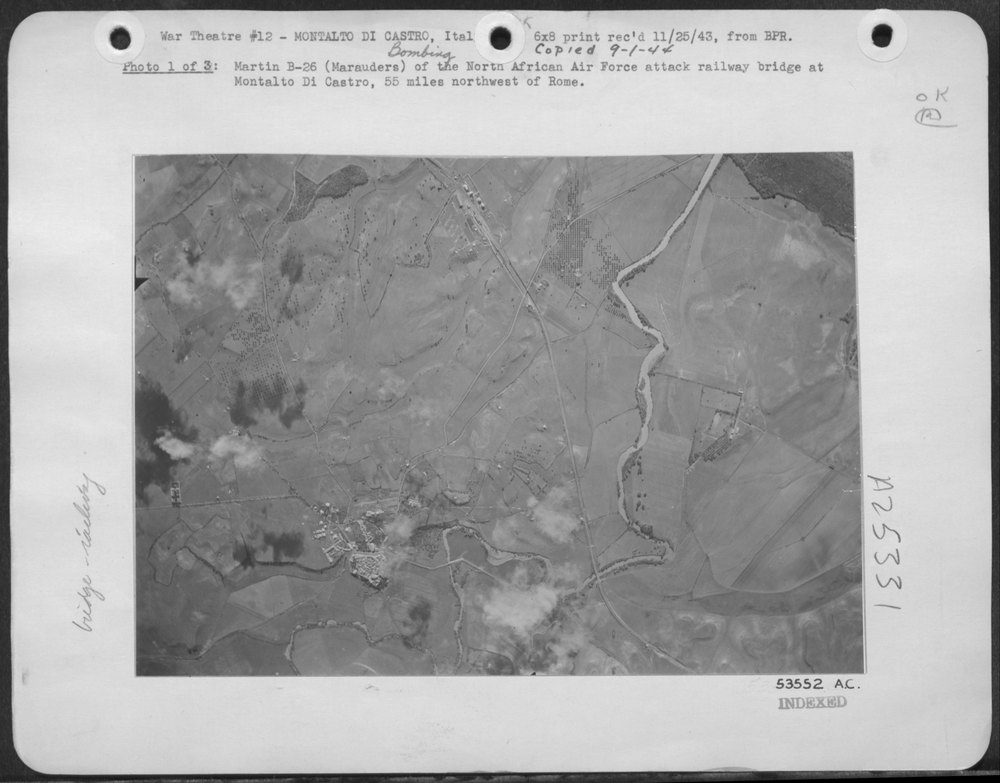 B-26 Marauders attack Montalto Di Castro