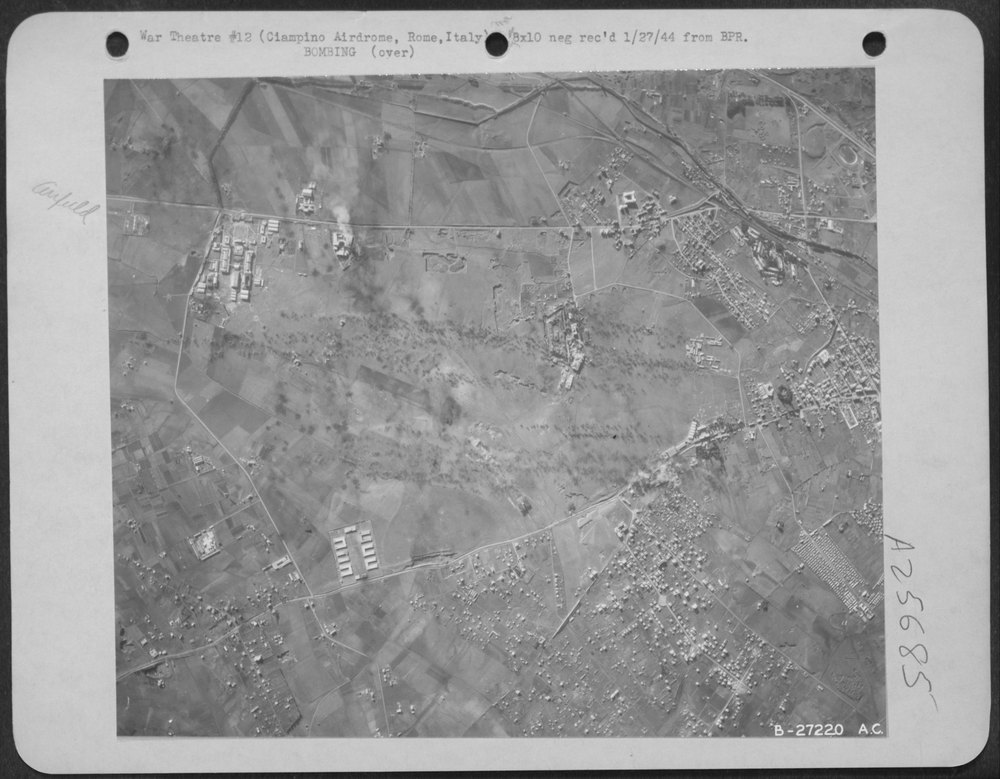 B-26 Marauders bomb Conto Celle Airdrome